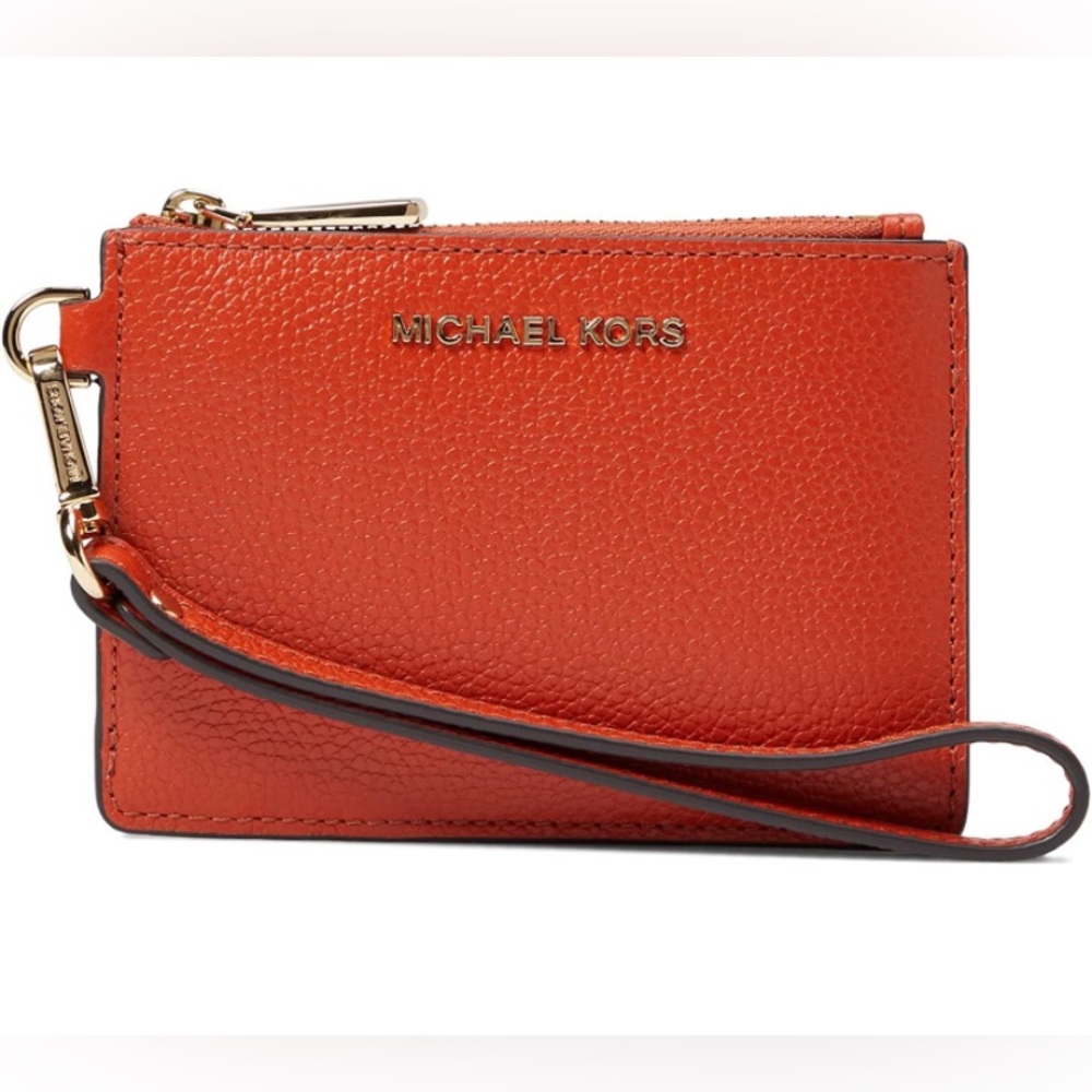 NWT Michael Kors Jet Set Coin Purse in Orange Spice 🧡